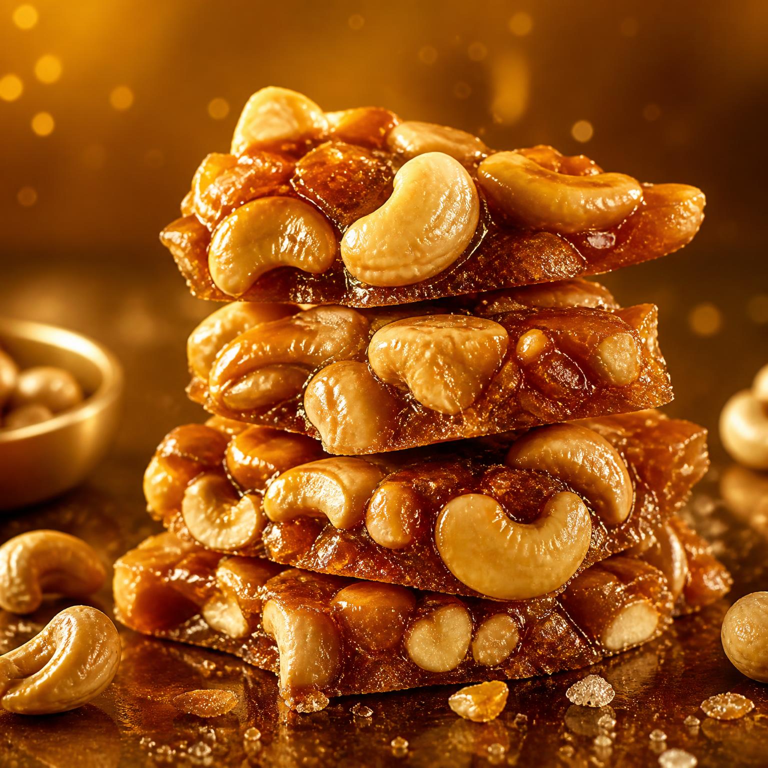 Cashew Praline Brittle